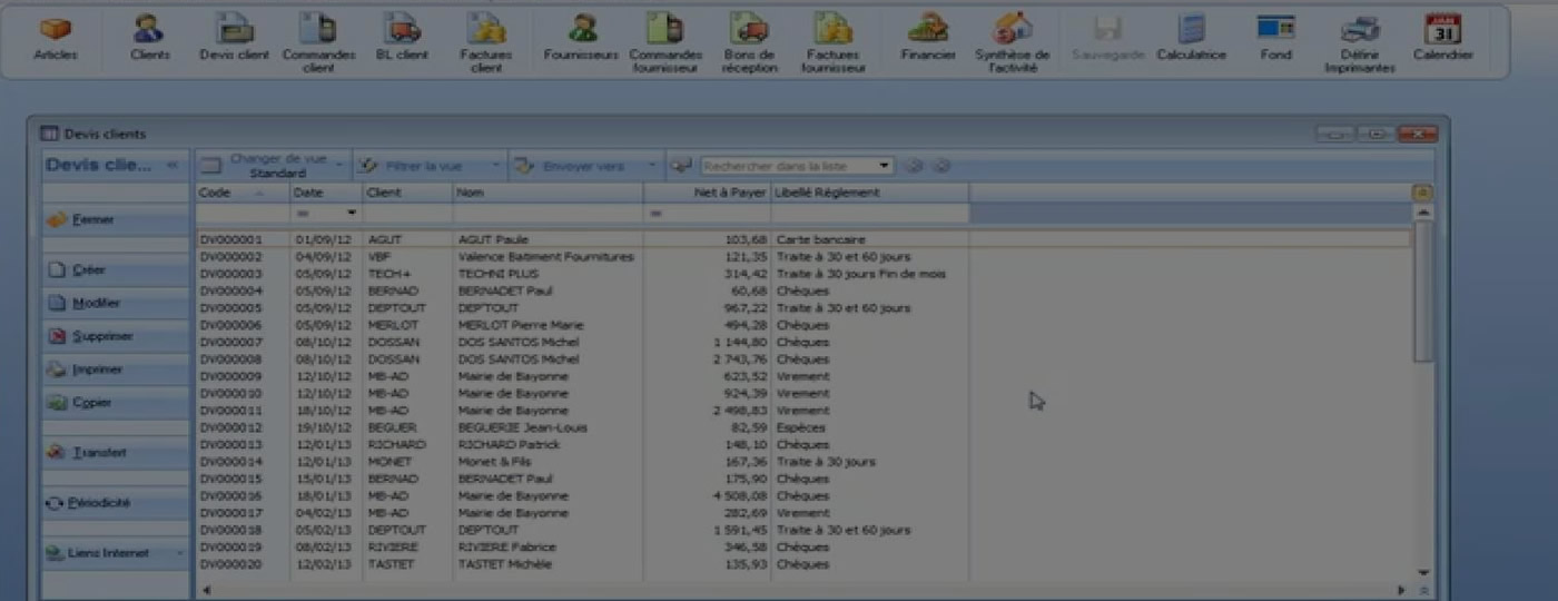 Logiciels de gestion d'entreprises